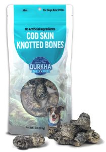 Cod Skin Knotted Bones – Mini