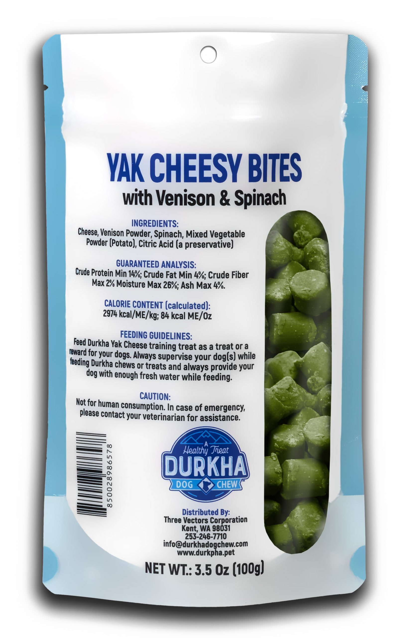 Yak Cheesy Bites with Venison and Spinach