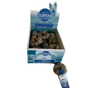 Durkha Cod Skin Donuts - Small (SMALL PDQ23) - FULL BOX of Individually Tagged Units