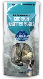 Cod Skin Knotted Bones – Large