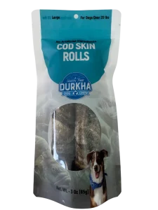 Cod Skin Rolls  – 2 Pieces in a bag