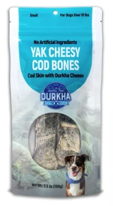 Yak Cheesy Cod Bones 5” with Yak Cheese