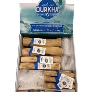 DURKHA COFFEE WOOD CHEWS - BOXED PER SIZE - FULL PDQ BOX (11x10x4) - Individually Tagged Units