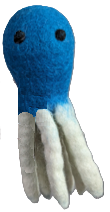 Durkha Felt JELLY FISH (5.5" x 2") - (12X8) BAG - 20 Units